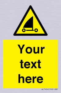 Custom Warning sand yachting